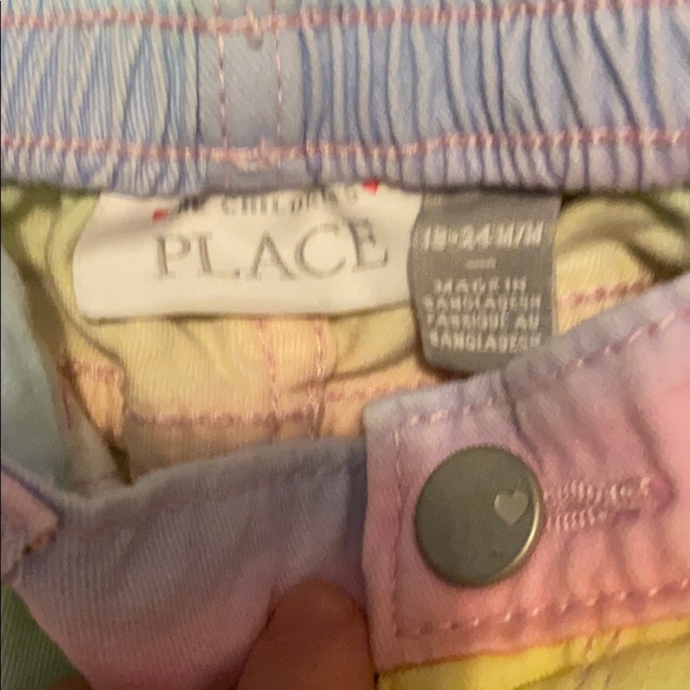 Rainbow ombré jean shorts - Picture 3 of 4